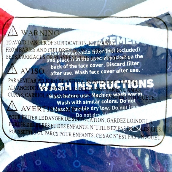 Official Collegiate Licensed Product Wisconsin Badgers Face Cover, 2 pack. NWT - Picture 4 of 6